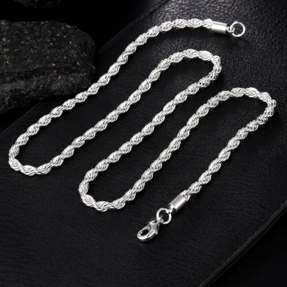 Sterling Silver Link Chain - Picture 2 of 3